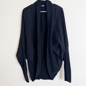 Norma kamali Black Open Front cocoon Cardigan